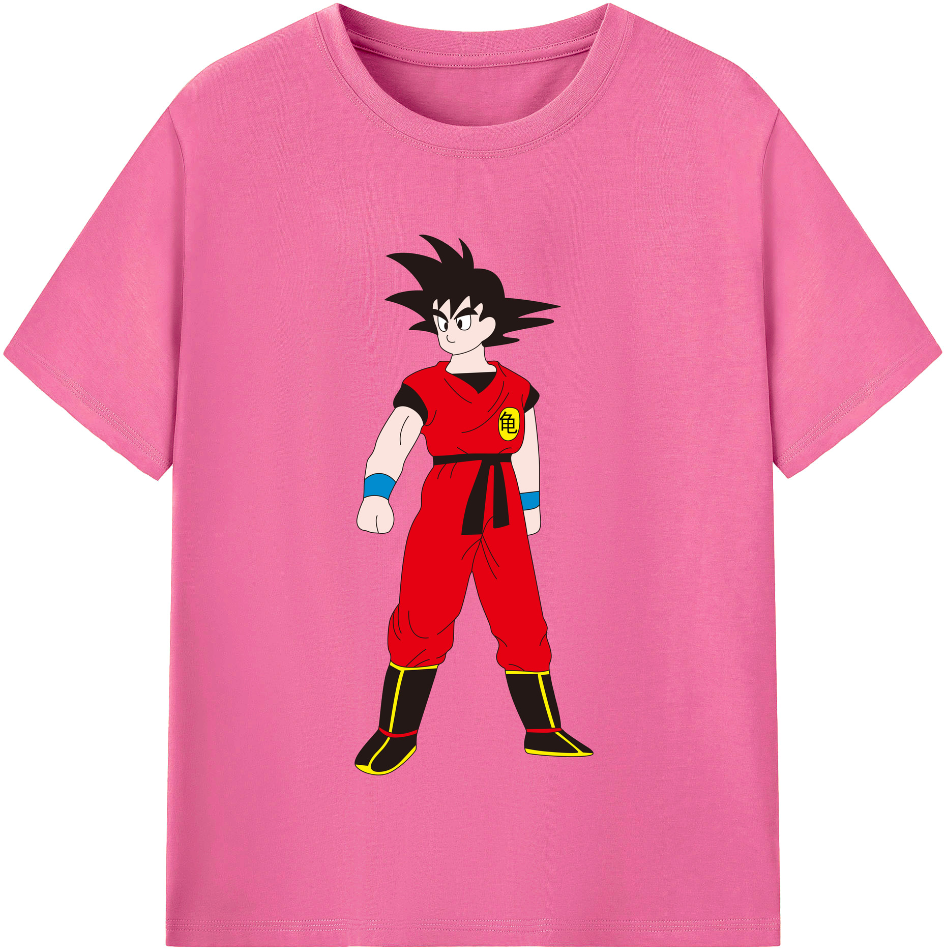 （画像用） ドラゴンボール 孫悟空（そん ごくう）Son Goku カカロット DRAGON BALL Kakarotto レディースカジュアルプリントTシャツ（綿100％）